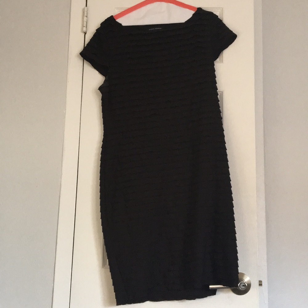 Black Short Sleeve Banana Republic Dress